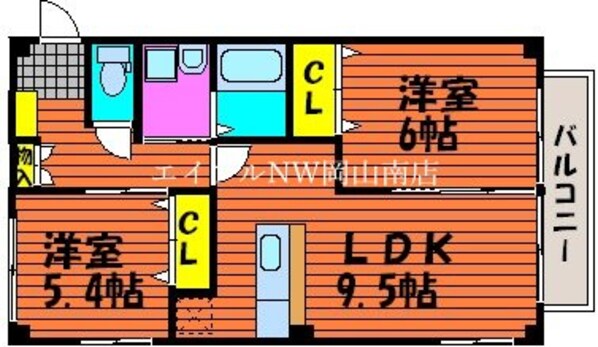 北長瀬駅 徒歩30分 1階の物件間取画像